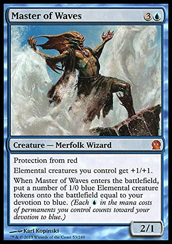 MTG Magic The Gathering Master of Waves 53 Theros THS Blue THS53 0