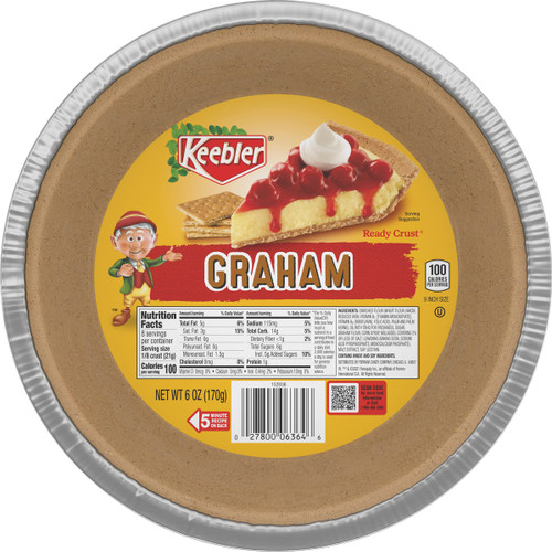 Ready Pie Crust, Graham Cracker, 9 In. (Pack of 1)