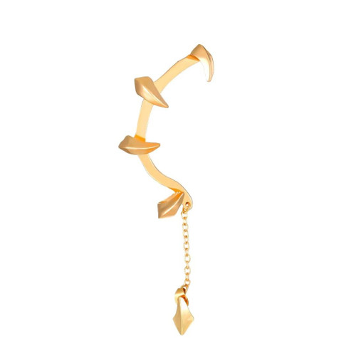 Gothic Dragon Claw Ear Clip Punk Dark Devil Claw Earrings Gold Vintage Chain No Piercing Y2k Earrings Gothic Dragon Claw Ear Clip Punk Dark Devil Claw Earrings Gold Vintage Chain No Piercing Y2k Earrings