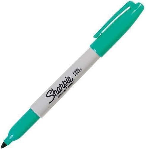 30127 Sharpie Pen Style Permanent Marker - Fine Marker Point Type - Point Marker Point Style - Aqua Ink - 1 Each