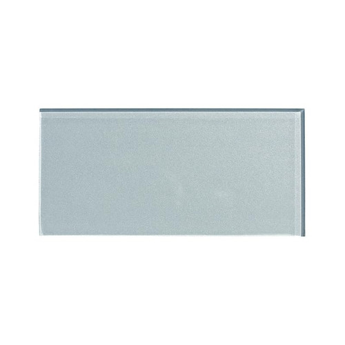 Peel and Stick Backsplash Glass Backsplash Tile in Glacier for Kitchen and Bathrooms (3x6 Inch Sample)