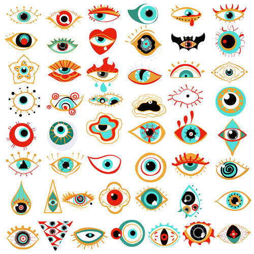 50Pcs Evil Eyes Stickers, Blue Eyes Decals Waterproof Vinyl Lucky Stickers Decals for Water Bottle Scrapbook Phone Laptop Luggage Suitcase 50Pcs Evil Eyes Stickers, Blue Eyes Decals Waterproof Vinyl Lucky Stickers Decals for Water Bottle Scrapbook Phone Laptop Luggage Suitcase