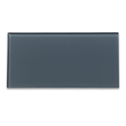 Peel and Stick Backsplash Glass Backsplash Tile Sample in Storm Cloud for Kitchen and Bathrooms (3x6 Inch Sample)