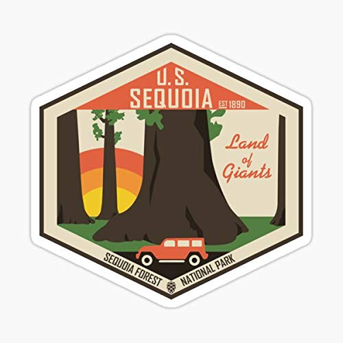 Sequoia National Park Sticker - Sticker Graphic - Auto, Wall, Laptop, Cell, Truck Sticker for Windows, Cars, Trucks