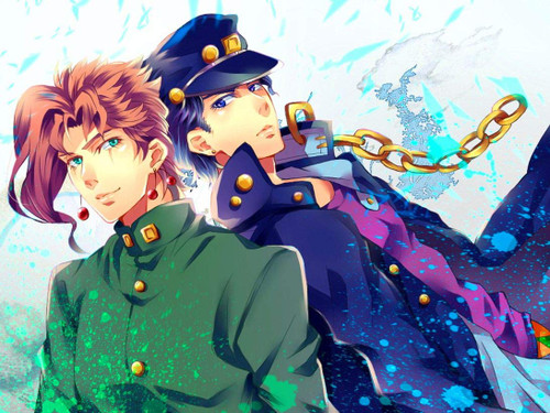 JoJo's Bizarre Adventure Kujo Jotaro Higashikata Josuke (19inch x 14inch/47cm x 35cm) Waterproof Poster No Fading Christmas Best Gift for Children JoJo's Bizarre Adventure Kujo Jotaro Higashikata Josuke (19inch x 14inch/47cm x 35cm) Waterproof Poster No Fading Christmas Best Gift for Children