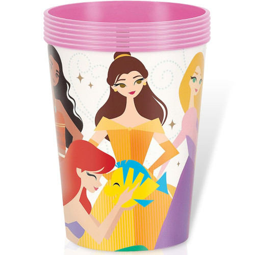 Multicolor Disney Princess Magical Moments Reusable Plastic Stadium Cup - 16oz (1 Ct) | Perfect For Parties & Events