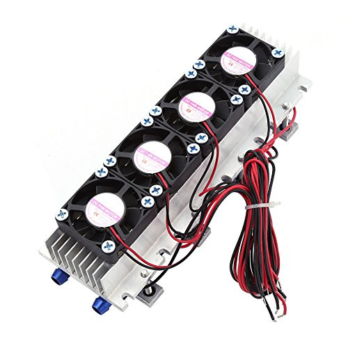 12V 4-Chip TEC1-12706 Refrigeration Cooling System Kit DIY Thermoelectric Cooler Module Semiconductor Air cooling Device Radiator Cold Conduction