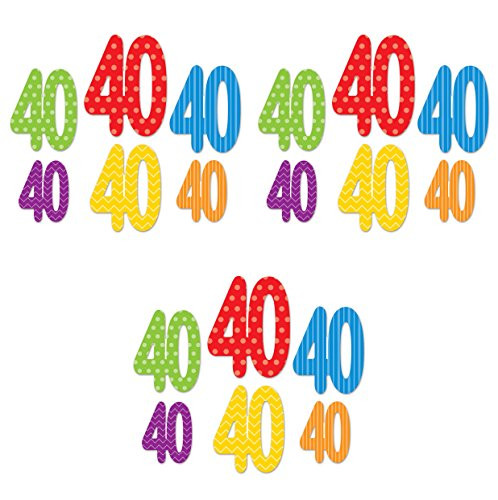 Beistle 52140-40 18 Pieces"40" Cutouts, Multicolor