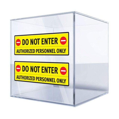 Stickers Sticker Do Not Enter Authorized Personnel Only 5 X 3,5