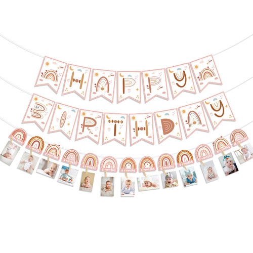 Bohemian Rainbow 1st Birthday Decorations, include Boho Happy Birthday Banner, Boho Rainbow Monthly Photo Banner, Boho Rainbow Decorations for Baby Girls First Birthday Party Supplies Bohemian Rainbow 1st Birthday Decorations, include Boho Happy Birthday Banner, Boho Rainbow Monthly Photo Banner, Boho Rainbow Decorations for Baby Girls First Birthday Party Supplies