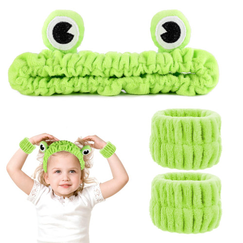 Frog Headband Face Wash Headband, 3Pcs Spa Hair Bands Makeup Headbands Women Cartoon Cute Coral Fleece Elastic Headband Creative Hair Accessories for Washing Face Shower Sports Beauty Skincare Frog Headband Face Wash Headband, 3Pcs Spa Hair Bands Makeup Headbands Women Cartoon Cute Coral Fleece Elastic Headband Creative Hair Accessories for Washing Face Shower Sports Beauty Skincare