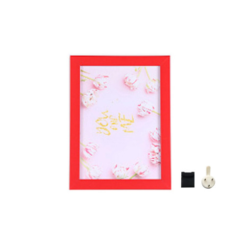 3x5 Picture Frame, Display Pictures, Wall Gallery Photo Frames, Picture Frame for Wall and Table Top Display, Wall Hanging Photo Frame, Horizontal or Vertical Photo Frame Collage for Wall Decor Red