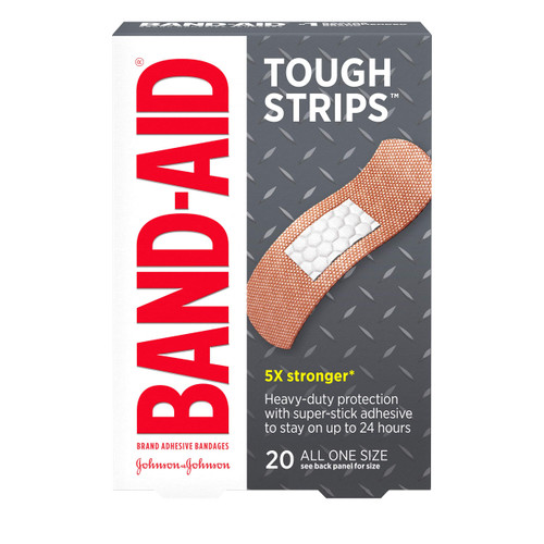 Brand Tough Strips Adhesive Bandage for Minor Cuts & Scrapes, All One Size, 20 ct Brand Tough Strips Adhesive Bandage for Minor Cuts & Scrapes, All One Size, 20 ct