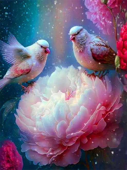 Diamond Painting, 5D Diamond Painting Kits for Adults, DIY with Round Full Drill Embroidery Cross Stitch Crystal Rhinestone Paintings for Home Wall Decor 12x16inch