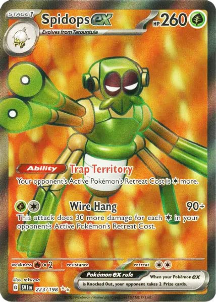 - Spidops ex 223/198 - Scarlet & Violet - Ultra Rare - Holo Full Art