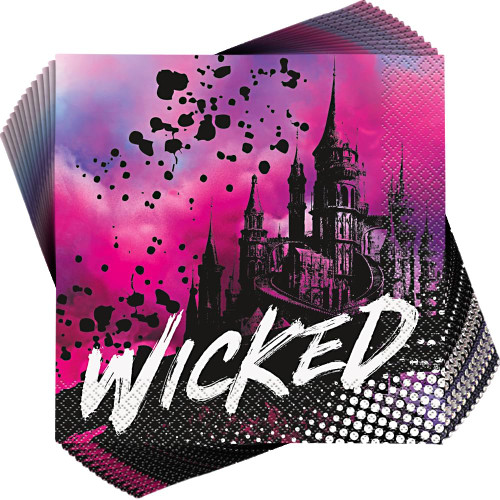Disney Descendants 3 "WICKED" Multicolor Luncheon Paper Napkins (Pack of 16) - Vibrant & Eco-Friendly Napkins, Perfect for Parties and Celebrations