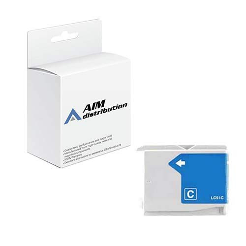 Compatible Replacement for Innovera IVR20051C Cyan Inkjet (400 Page Yield) - Replacement to Brother LC-51C