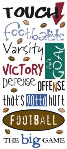 Sticko Phrase Cafe Stickers, Football Fever