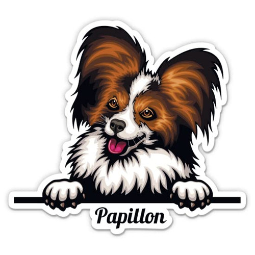 Papillon Dog Sticker - 3" Laptop Sticker - Waterproof Vinyl for Car, Phone, Water Bottle - Papillon Decal Papillon Dog Sticker - 3" Laptop Sticker - Waterproof Vinyl for Car, Phone, Water Bottle - Papillon Decal