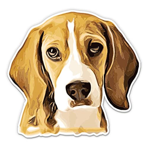 Beagle Dog Sticker - 3" Laptop Sticker - Waterproof Vinyl for Car, Phone, Water Bottle - Beagle Decal Beagle Dog Sticker - 3" Laptop Sticker - Waterproof Vinyl for Car, Phone, Water Bottle - Beagle Decal