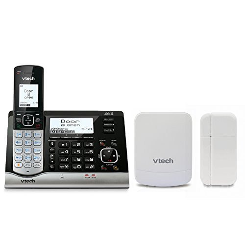 VTech VC7151-109 DECT 6.0 Cordless Telephone with Wireless Monitoring System, Garage Door Sensor, and Open/Closed Sensor for Doors or Windows