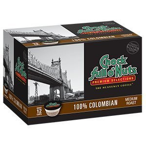 Chock Full o'Nuts 100% Colombian Single-Serve Cups, 48 Count