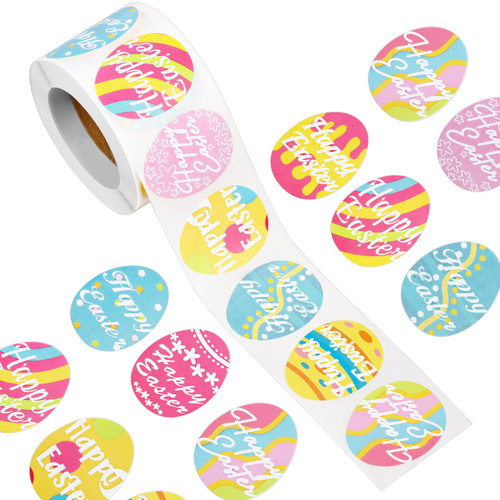 500 Pieces 1.5 Inch Easter Egg Stickers 9 Design Happy Easter Stickers Cute Easter Egg Roll Stickers Waterproof Self Adhesive Label for Kids Easter Gift Party Games Bag Decors 500 Pieces 1.5 Inch Easter Egg Stickers 9 Design Happy Easter Stickers Cute Easter Egg Roll Stickers Waterproof Self Adhesive Label for Kids Easter Gift Party Games Bag Decors