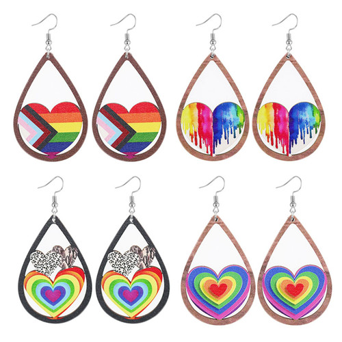 4-6 pairs Rainbow Pride Earrings LGBT Earrings for Women Lesbian Gay Pride Charm Love Wins Dangle Earrings Geometric Heart Flag Rainbow Dangle Earrings Jewelry Gifts (4 Pairs Rainbow) 4-6 pairs Rainbow Pride Earrings LGBT Earrings for Women Lesbian Gay Pride Charm Love Wins Dangle Earrings Geometric Heart Flag Rainbow Dangle Earrings Jewelry Gifts (4 Pairs Rainbow)