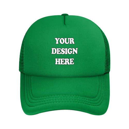 Custom Hats Design Your Own, Custom Trucker Hat for Men Women, Make Your Own Customized Dad Cap H-Green
