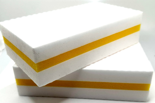 Premium XL Boat Erasers 2 Pack Magic Sponge Erasers Removes Marks Scuffs Grime & Dirt | Clean Fiberglass Gelcoat Vinyl Plastic Hull | 2 Pack - 7.5" x 4.25" x 2"