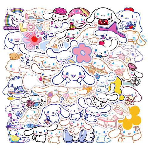 Cute Dog Stickers 50PCS Cartoon Stickers for Kids Teens Adults, Vinyl Waterproof Kawaii Stickers for Water Bottles Laptop Luggage Phone Scrapbook