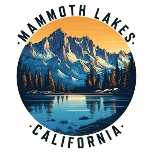 Mammoth Lakes California Design B Souvenir Vinyl Decal Sticker 2-Inch