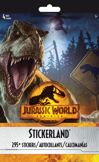 Jurassic World Dominion - Stickerland 4 Page Pad Jurassic World Dominion - Stickerland 4 Page Pad