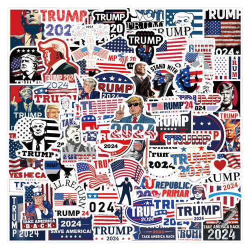 120 Pcs Donald Trump 2024 Stickers Pack | Trump Decal Vinyl Waterproof for Scrapbook,Journaling,Laptop,Bumper,Skateboard,Water Bottles,Computer,Phone,Cartoon,Hard hat,Car Stickers