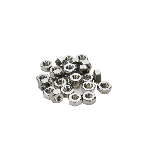 1/4-20 Nylon Insert Hex Lock Nuts Stainless Locknuts,304 Stainless Steel Nut,Pack of 25