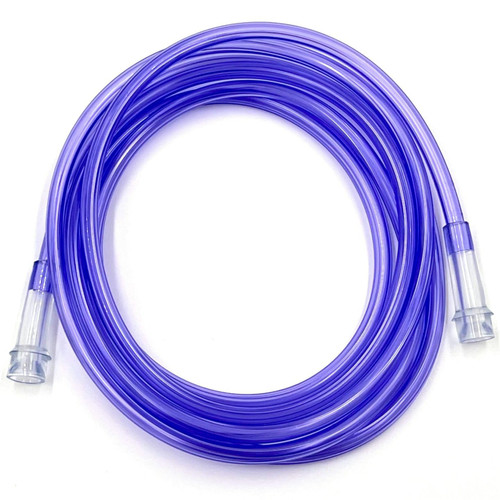 14Ft Oxygen Supply Tubing, Crush Resistant, Standard Connectors for Nasal Cannulas, Cannula Nasal Tubing, Oxygen Concentrator - Purple