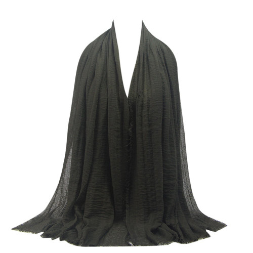 Premium Viscose Maxi Crinkle Cloud Hijab Scarf Shawl Soft Islam Muslim 33#,Square Silk Hair Scarf One Size