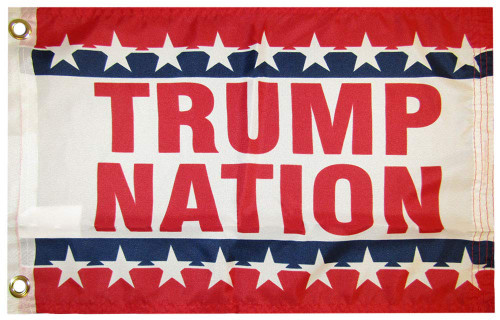 12x18 Trump Nation Red White Blue 100D Woven Poly Nylon Flag 12"x18" Banner Grommets Heavy Duty (RUF) 12x18 Trump Nation Red White Blue 100D Woven Poly Nylon Flag 12"x18" Banner Grommets Heavy Duty (RUF)