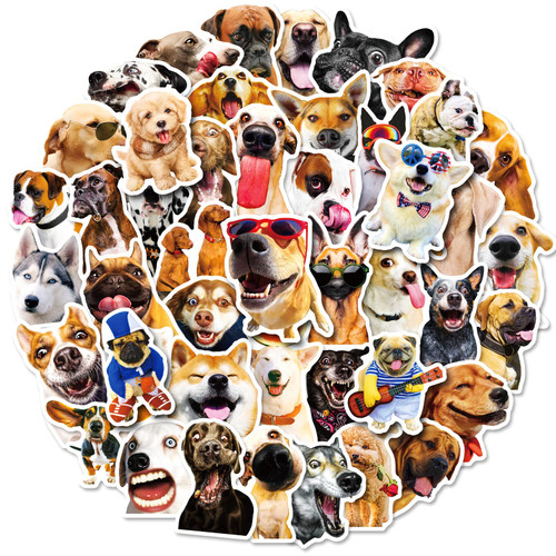 Cute Dog Stickers, Funny Dog Meme Stickers, 50PCS Hapiue Waterproof Vinyl Puppy Stickers for Water Bottle, Laptop, Phone, Skateboard, Luggage, Animals Stickers for Kids Adults Teens (Dog) Cute Dog Stickers, Funny Dog Meme Stickers, 50PCS Hapiue Waterproof Vinyl Puppy Stickers for Water Bottle, Laptop, Phone, Skateboard, Luggage, Animals Stickers for Kids Adults Teens (Dog)