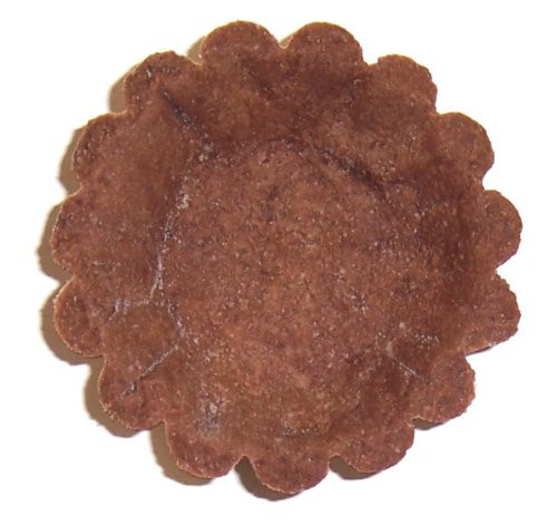 2.5 Inch Round Fluted Chocolate Pastry Tart Shells - 6 Pack