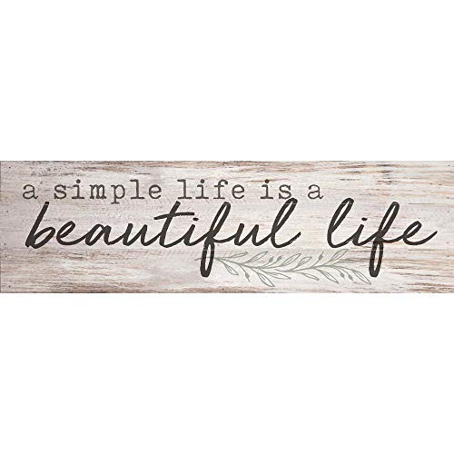 P. Graham Dunn A Simple Life Natural Brown 36 x 11 Pine Wood Decorative Pallet Plaque P. Graham Dunn A Simple Life Natural Brown 36 x 11 Pine Wood Decorative Pallet Plaque