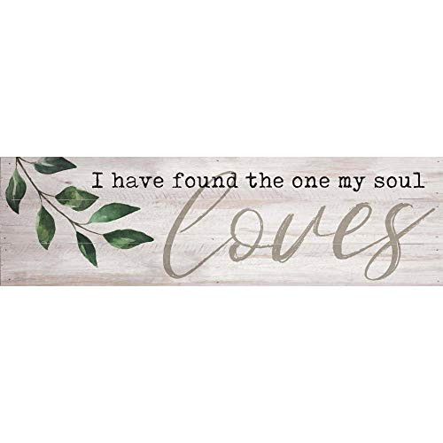 P. Graham Dunn I Have Found The One I Love Cream 36 x 11 Pine Wood Decorative Pallet Plaque