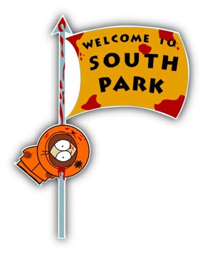 South Park Kenny Whipped Cartoon - Sticker Graphic - Auto, Wall, Laptop, Cell, Truck Sticker for Windows, Cars, Trucks