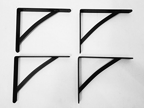 Wrought Iron Large Shelf Brackets Set of Four - Hand Made by Amish of Lancaster County PA