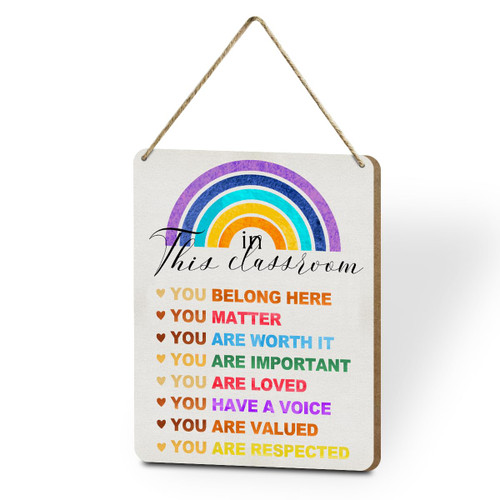 Classroom Sign Rainbow Diversity Wall Art Inspirational Classroom Decor Home Bedroom Decor Rustic Wood Sign Farmhouse Wall Decor Wall Hanging Decor for Living Room Office Bathroom Classroom Sign Rainbow Diversity Wall Art Inspirational Classroom Decor Home Bedroom Decor Rustic Wood Sign Farmhouse Wall Decor Wall Hanging Decor for Living Room Office Bathroom