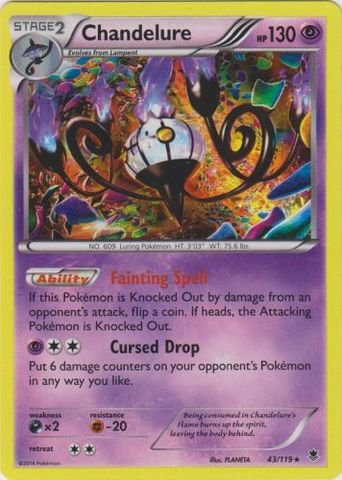 - Chandelure (43/119) - XY Phantom Forces - Holo