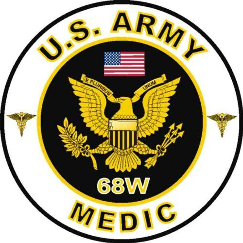 United States Army MOS 68W Medic Decal Sticker 3.8"