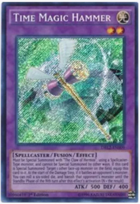 yugioh - Time Magic Hammer DRL2-EN009 1st Edition Secret Rare - Dragons of Legend 2