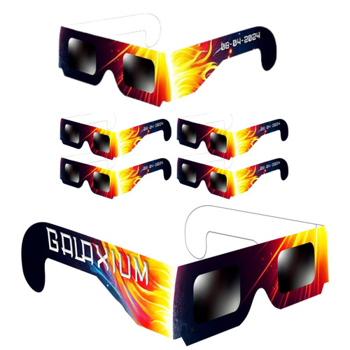 Solar Eclipse Glasses AAS Approved 2024 - [6 Pack] Trusted for Direct Solar Eclipse Viewing - ISO 12312-2 & CE Certified