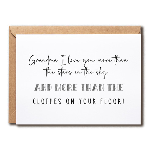 Grandma I Love You Card - Funny Grandma Birthday - Happy Anniversary Card - Grandma Greeting - Gift For Grandma Grandma I Love You Card - Funny Grandma Birthday - Happy Anniversary Card - Grandma Greeting - Gift For Grandma
